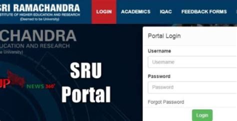 sru exam portal|ramachandra portal.